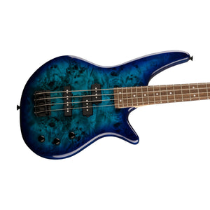 Jackson JS Series Spectra JS2P IV Electric Bass Guitar, Laurel FB, Blue Burst