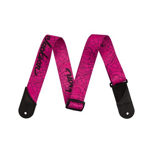 Jackson Cracked Mirror Guitar Strap, Pink