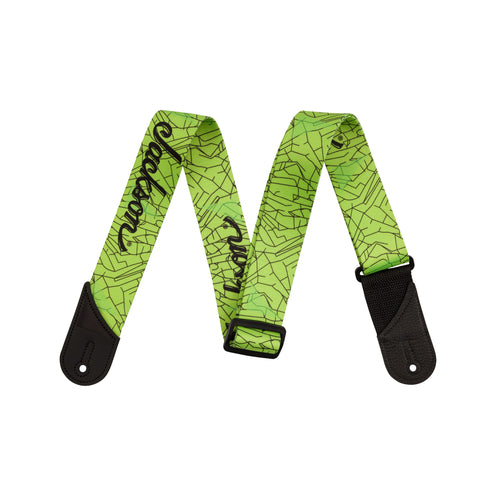 Jackson Cracked Mirror Guitar Strap, Green