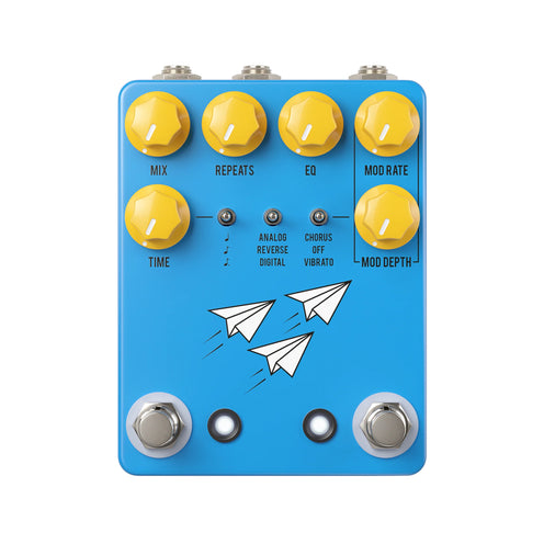 JHS Flight Delay Guitar Pedal, Blue