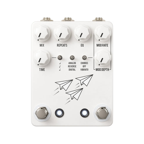 JHS Flight Delay Guitar Pedal, White