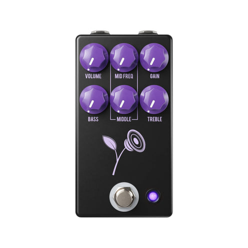 JHS Violet Lari Basilio Signature Distortion/Overdrive Guitar Pedal, Black