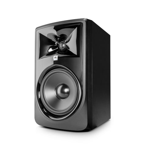 JBL 308P MKII 8 Inch Powered Studio Monitor, Single, Black