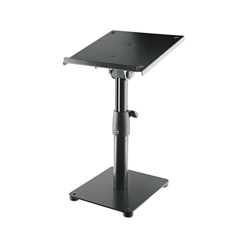 K&M 26776 Tiltable Desktop Monitor Stand, Black