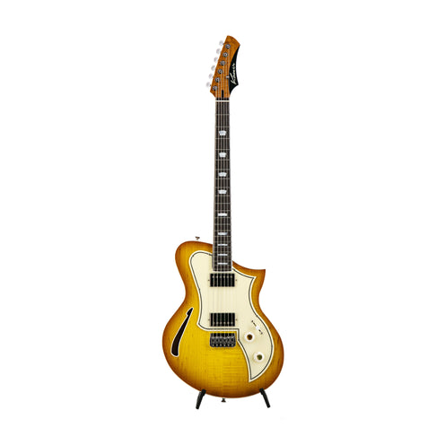 Kauer Guitars Korona Supreme Electric Guitar w/Case, Honey Lemonburst, SN# 412