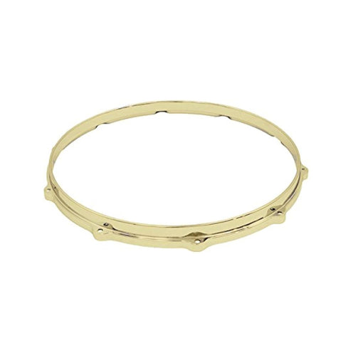 Ludwig L1410BB 14" Die Cast 10-Lug Batter Side Snare Drum Hoop, Brass Plated