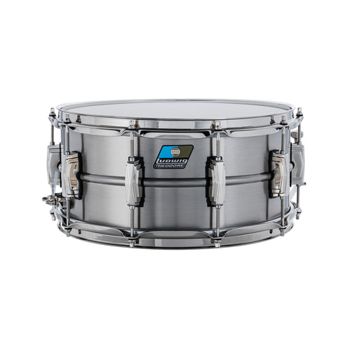 Ludwig LB402BNJT 6.5x14inch Limited Jon Theodore "Revelation" Brass Snare Drum, Antique Nickel