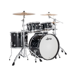 Ludwig LN34204FTXA8 Neusonic 4-Piece Rapid MOD2 Drum Shell (22B/16F/10T/12T), Ebony Pearl
