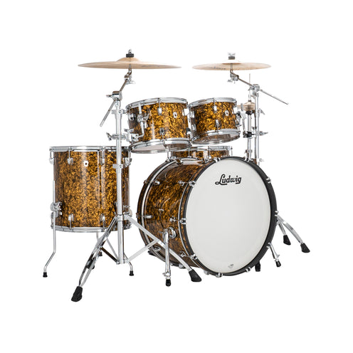 Ludwig LN34204TXA6 Neusonic 4-Piece MOD2 Outfit (22B/16F/10T/12T), Butterscotch Pearl
