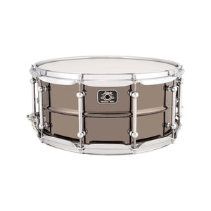 Ludwig LU0814C 8x14inch Universal Brass Snare, Black Nickel Plated Shell, Chrome Hardware