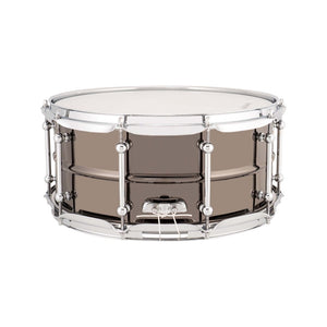 Ludwig LU0814C 8x14inch Universal Brass Snare, Black Nickel Plated Shell, Chrome Hardware