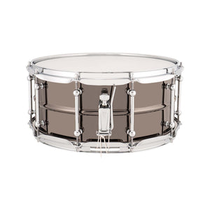 Ludwig LU5514C 5.5x14inch Universal Brass Snare, Black Nickel Plated Shell, Chrome Hardware