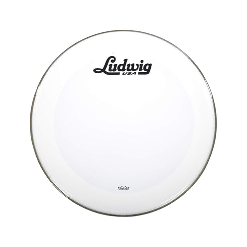 Ludwig LW1220P3SWV 20inch Smooth White Powerstroke 3 Bass Drum Resonant Head w/Script Logo