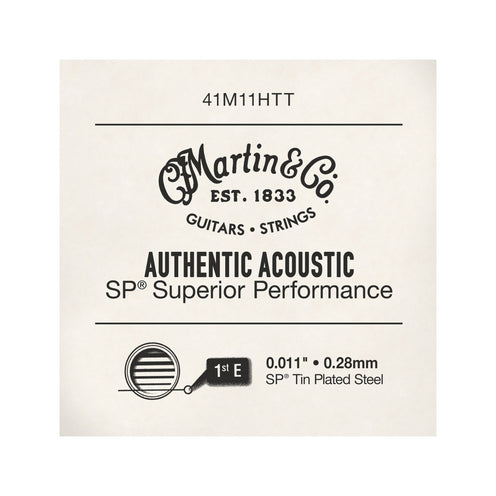 Martin 41M11HTT Authentic Acoustic SP Acoustic Guitar Single String, .011