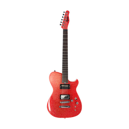 Manson Guitar Works M-Series MB-1 Sustainer Electric Guitar w/MONO Bag, RW FB, Red Holosparkle