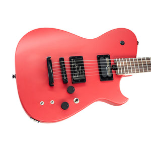 Manson Guitar Works MB-1 New Era Sustainiac Electric Guitar, RW FB, Satin Fire Red