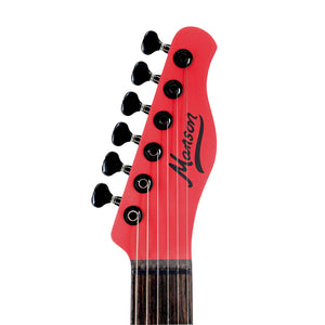 Manson Guitar Works MB-1 New Era Sustainiac Electric Guitar, RW FB, Satin Fire Red