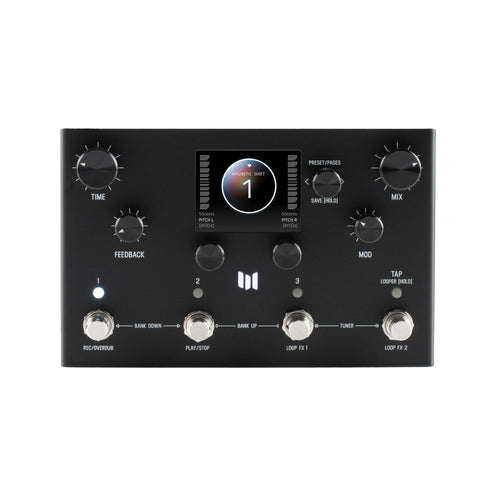 Meris LVX 10th Anniversary Modular Delay System Pedal, Limited Edition Black