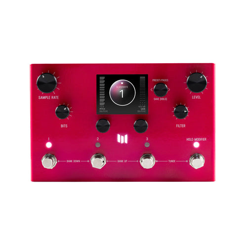 Meris Ottobit X Modular Degradation and Texture Engine Pedal, Pink