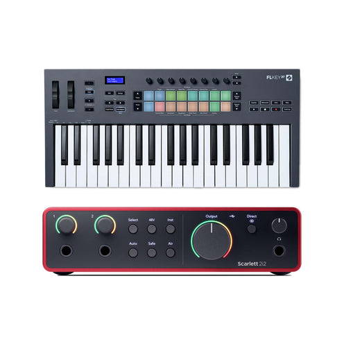 Novation FLkey 37 w/ Scarlett 2i2 4th Gen Bundle