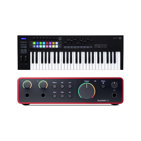 Novation Launchkey 49 MK3 w/ Scarlett 2i2 4th Gen Bundle