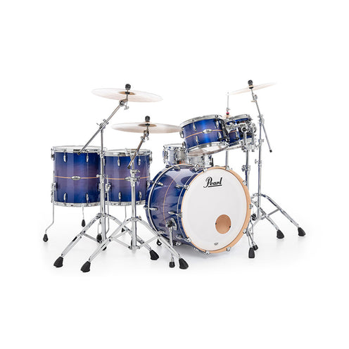 Pearl PMX924XEDP/C #764 Professional 4-Piece Shell Pack (22B/10T/12T/16F), Royal Blue Burst Stripe