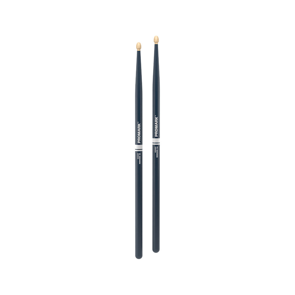 Promark RBH565AW-BLUE Rebound 5A .565 Hickory Acorn Wood Tip Drumstick, Blue