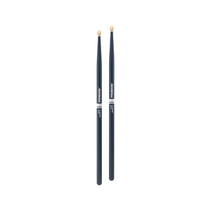 Promark RBH565AW-BLUE Rebound 5A .565 Hickory Acorn Wood Tip Drumstick, Blue
