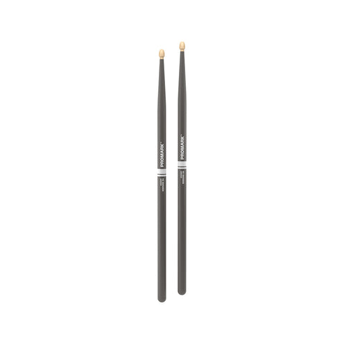 Promark RBH565AW-GRAY Rebound 5A .565 Hickory Acorn Wood Tip Drumstick, Gray