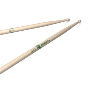 Promark RBHR565AW Rebound 5A .565 Hickory Acorn Wood Tip Drumstick, Raw Finish