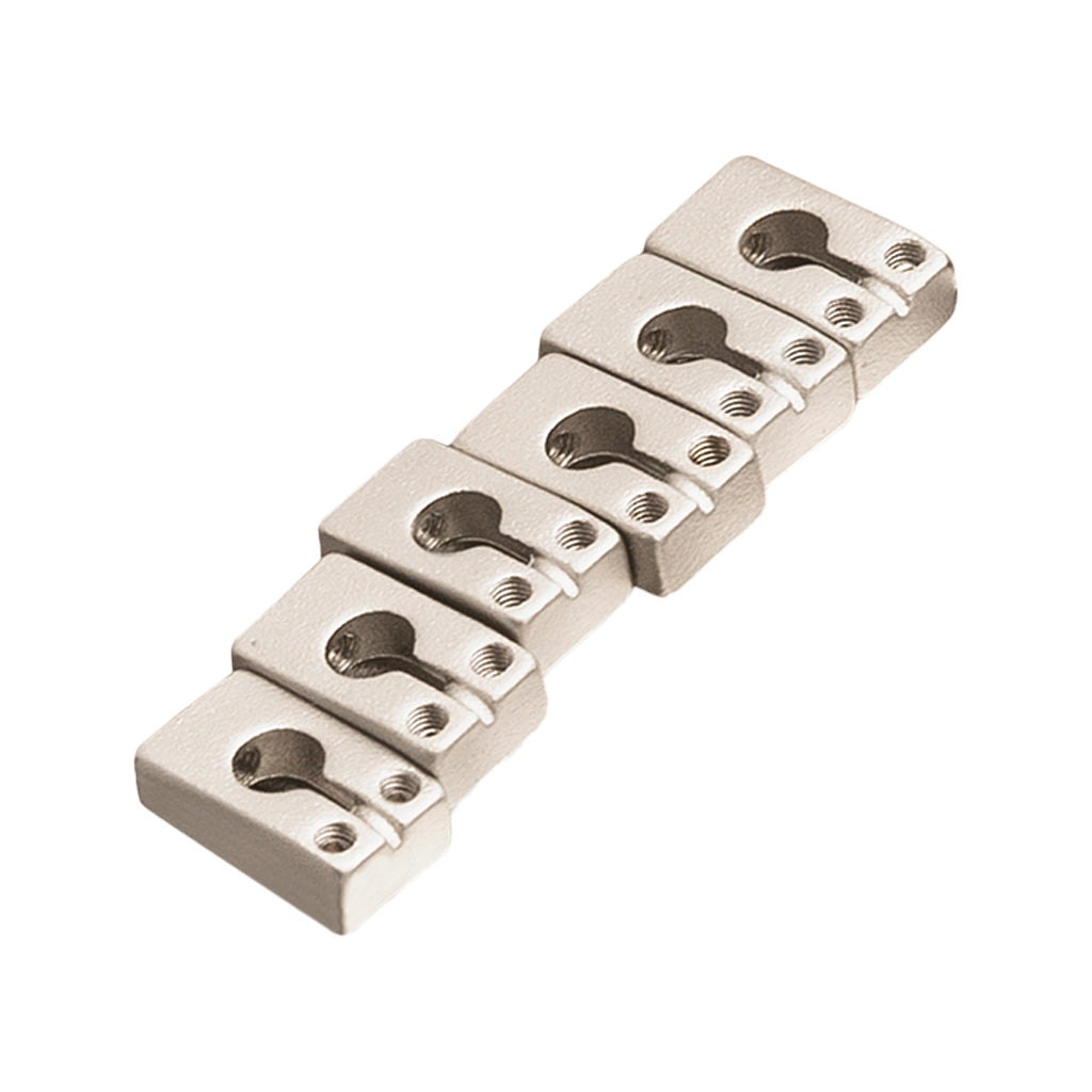Molded Tremolo Saddles (6), Nickel