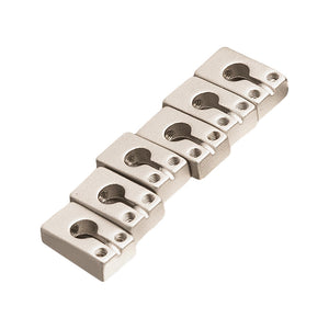 Molded Tremolo Saddles (6), Nickel
