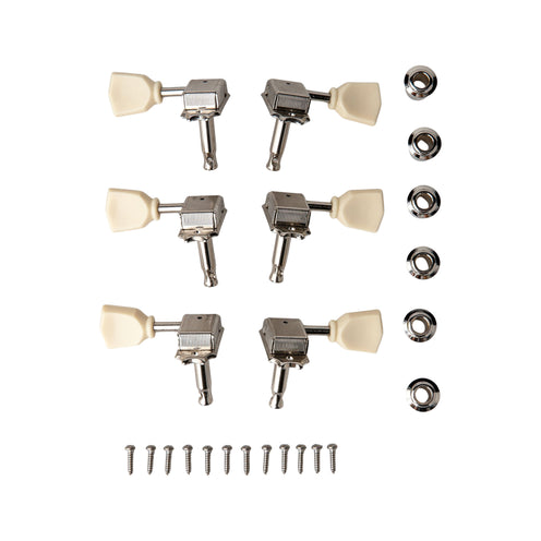 PRS SE Vintage Style Tuner w/PRS Ivory Tulip Set of 6, Chrome