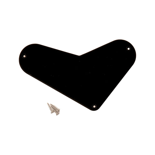 PRS SE Plastic Bevel Cut Cover Plate, Black Boomerang