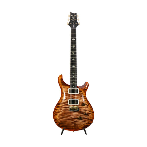 PRS Swee Lee Exclusive Wood Library Custom 24 10 Top Flame Guitar w/Stained Neck, Autumn Sky