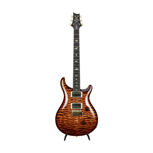 PRS Custom 24 10 Top Quilt Electric Guitar w/Pattern Thin & Stained Neck, Copperhead Burst