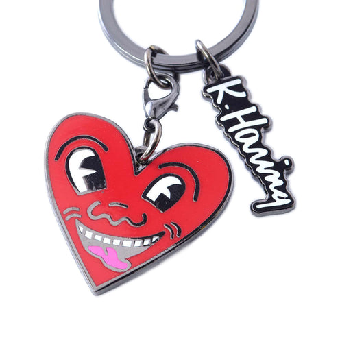 Pintrill Keith Haring Heart Keyclip Keychain