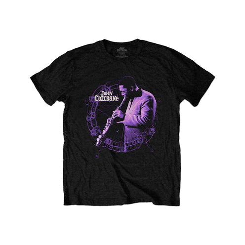 Rockoff John Coltrane Unisex T-Shirt: Circle Live, Black
