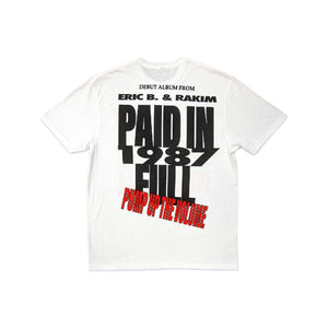 Rockoff Eric B. & Rakim Unisex T-Shirt: Pump Up The Volume, Back Print, White