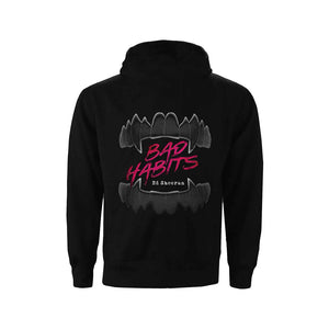Rockoff Ed Sheeran Unisex Pullover Hoodie: Bad Habits, Back Print, Black