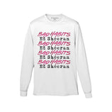 Rockoff Ed Sheeran Unisex Long Sleeve T-Shirt: Bad Habits Stack, White