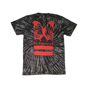 Rockoff Ed Sheeran Unisex T-Shirt: Red Equals Butterfly, Black