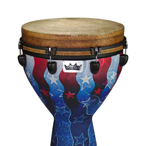 Remo DJ-0014-31 14inch Mondo Key-Tuned Djembe, Jubilee Red
