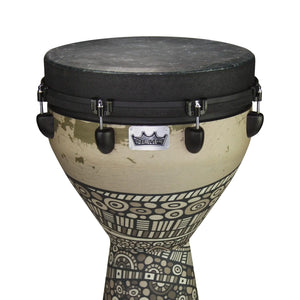 Remo DJ-0014-33 14inch Mondo Key-Tuned Djembe, Sahara Brown