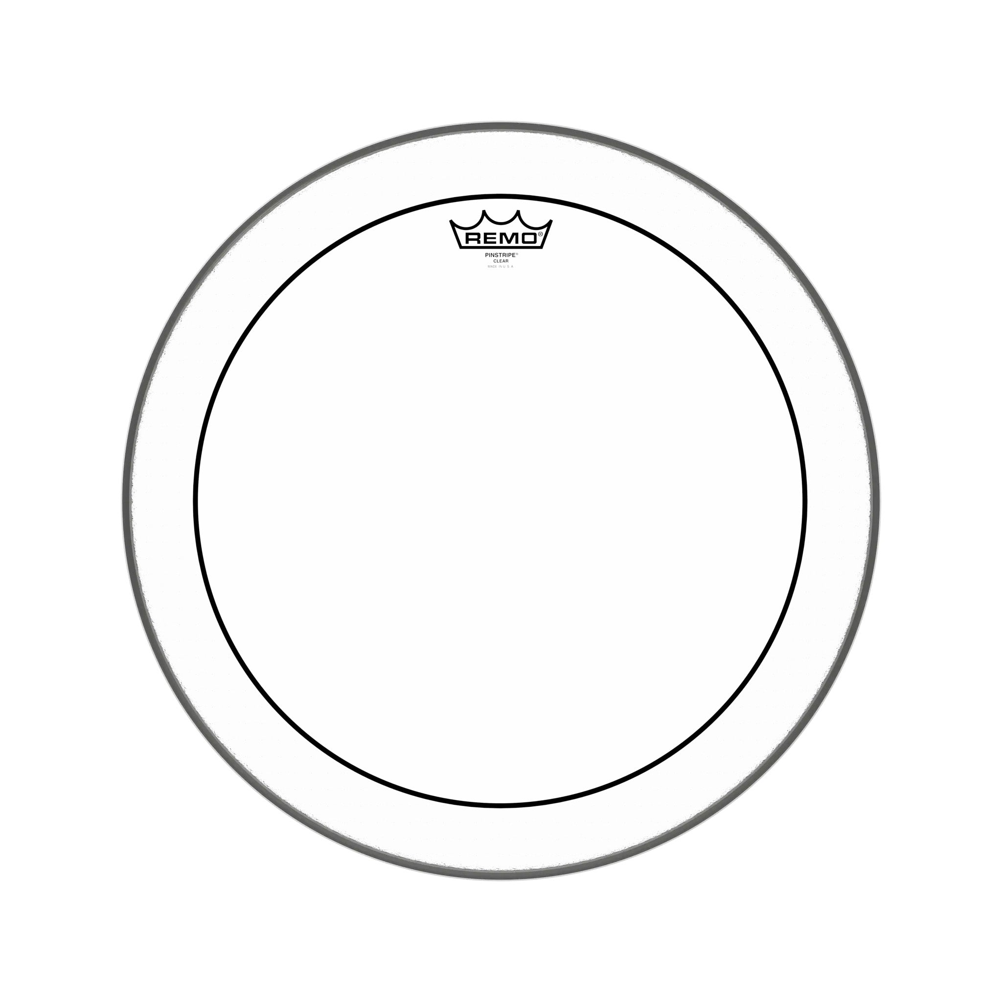 Remo PS-0318-00 18inch Pinstripe Clear Batter Drum Head / PCS / United State