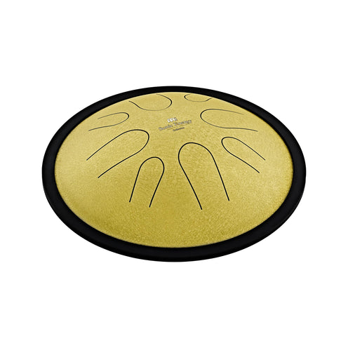 MEINL Sonic Energy CSTD3G 10" Compact Steel Tongue Drum in D Minor (8 Notes) 432Hz, Gold