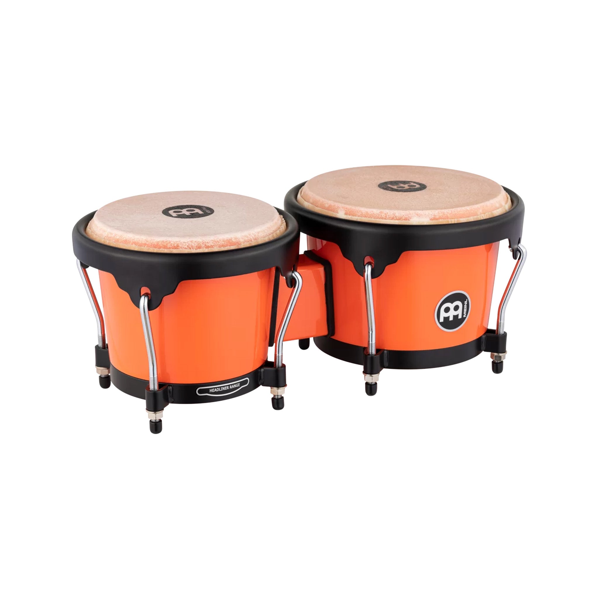 MEINL Percussion HB50EC 6.5inch + 7.5inch Journey Series ABS Bongo, Electric Coral