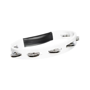 MEINL Percussion HTWH Headliner Series Handheld ABS Tambourine, 1 Row, White