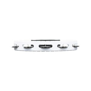 MEINL Percussion HTWH Headliner Series Handheld ABS Tambourine, 1 Row, White
