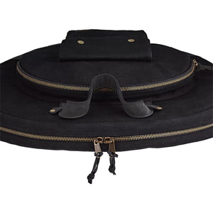 MEINL Cymbals MWC22BK 22inch Waxed Canvas Backpack Cymbal Bag, Classic Black